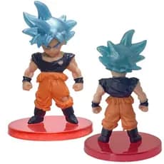 Goku Ultra Instinct Blue Hair 7cm - Boneco Miniatura Action Figure Dragon Ball Z Super GT DBZ