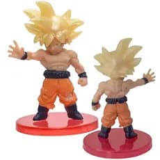 Goku Ultra Blonde 6,5cm - Boneco Miniatura Action Figure Dragon Ball Z Super GT DBZ