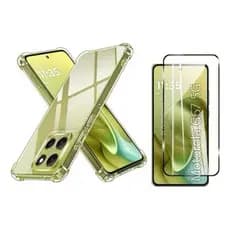Capa Case Capinha Anti Impacto Compatível Com Moto G67 + Película 3D Vidro Temperado