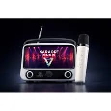 Caixa De Som Bluetooth Karaokê Com Suporte de TV E Microfone Sem Fio Rádio KA-TV300s