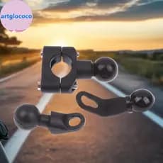 Artglococo 1 Conjunto De Braçadeira Esférica De 2.3cm , Suporte Para Telefone De Moto PJ10/PJ13/PJ18 , Kit De Base De Mo