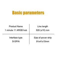 Artglococo PC Cooler Ventilador ARGB HUB 1 A 11 5V 3Pin LED Strip Light Adaptador SATA Power Divisor Forputer Caso BR