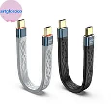 Artglococo Multifuncional PD240W USB 4 40Gbps FPC Cabo De Dados Tipo-c Chaveiro Portátil Para Telefone TV Tablet Transmi