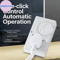Artglococo Geladeira Termostato Temporizador Eletrônico Controlador Atraso Ajustável Interruptor De Poupança Energia Par