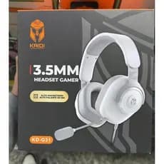 Fone Gamer Kaidi KD-G31 - Headset Gamer com Microfone 3.5mm, Isolamento Acústico & Design Ergonômico