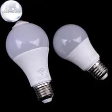 Lâmpada LED Com Sensor De Movimento PIR Dourada E27 Detector Luz Noturna Pt