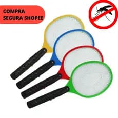 Raquete Elétrica Mata Mosquitos, Insetos, Pernilongo, Moscas Recarregável 110-220v Bivolt Igual YPD Original