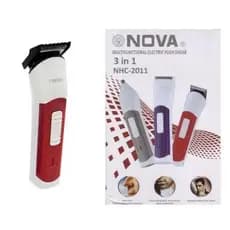 Aparador e barbeador máquina de barbear NOVA Portátil Máquina de cortar cabelo Bivolt Recarregável