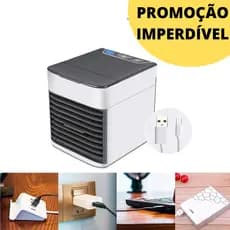 Ar Condicionado Portátil Air Cooler Usb Umidifica/Climatiza/Purifica e Ventila Gelado