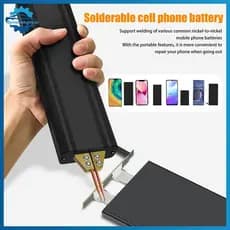 flym Portátil Handheld Soldador De Ponto 18650 Ferramenta Soldagem Mini Máquina Solda A Óxido Alumínio Cobre Cabeça fl