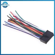 flym Chicote De Fios De Rádio Do Carro 20pin Adaptador De Fiação De Áudio Cd Dvd Conector Cabo T-plug De Alimentação Peç
