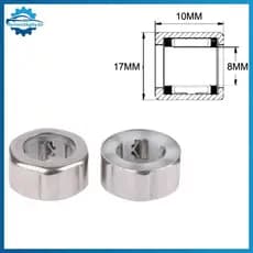 flym 2 Peças EWC1008 Rolamento Unidirecional Inoxidável 10x17x8mm De Engrenagem De Pesca EWC1008 Rolamentos De Rolo De A
