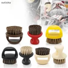 sutiska Escova De Anel De Barba Masculina , Design De Cerdas De Cavalo , Barbear Portátil , Barbeiro , Escovas , Salão D