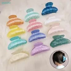 Grampos De Cabelo Vintage Para Meninas , Clipe De Garra , Novo Tubarão Texturizado De Mármore Mulheres , Acessórios