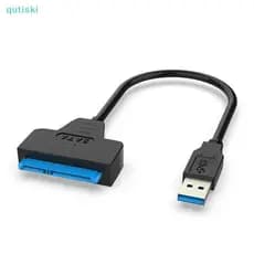 QUTI À Prova De Alto-Falante USB 3.0 Para SATA 2.5 " Leitor Adaptador De Unidade De Disco Rígido Externo Cabo SSD HDD
