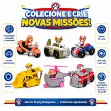 Brinquedo Patrulha Canina Bonecos 6 Cm Paw Patrol Com Veículos Presente Para Crianças - Sunny