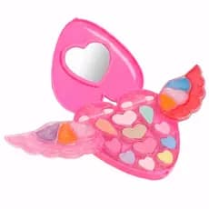 Paleta de Sombras Com Espelho E Gloss Kit De Maquiagem Infantil Make Star - Unitoys