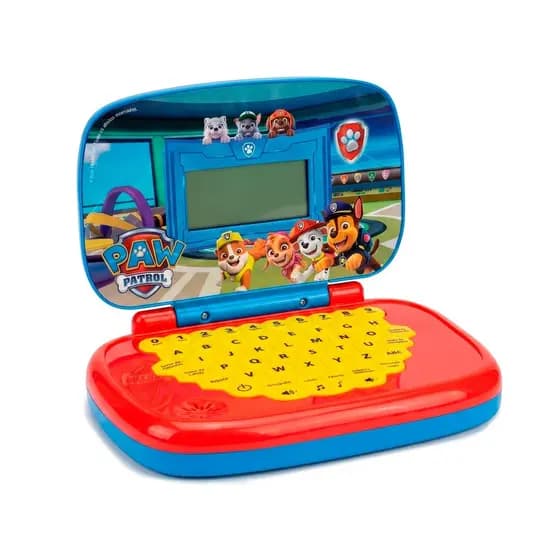 Laptop Infantil Bilíngue Patrulha Canina Notebook Educativo Inglês Português Para Criança - Candide