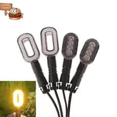 Jiarenitu 2 Peças Luz Traseira De Buzina De Sinal De Mudança De Direção De Bicicleta 36V/48V/60V/72V Aviso De B