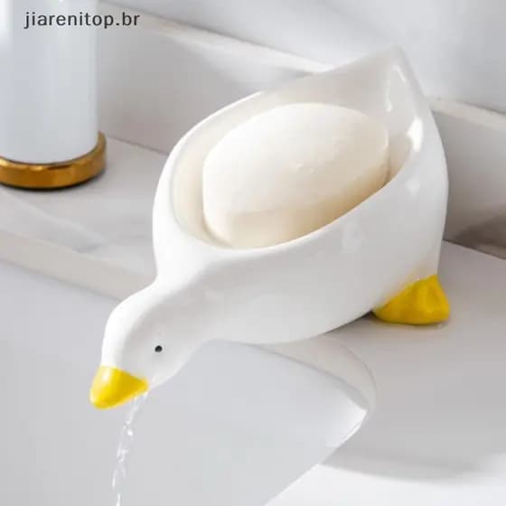 jiarenitop Saboneteira Em Forma De Pato Amarelo Caixa De Sabonete