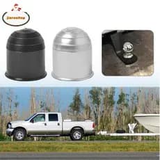 jiarenitop Universal 50MM Acessórios Para Trailer Bla Silver Car Tow Bar Ball Cover Cap br