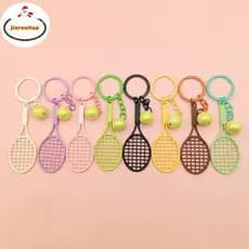 jiarenitop Mini Chaveiro Favores De Festa De Tênis Bola Bolsa Pingente Esportivo Para Meninos Meninas Escola Carnaval Re