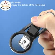 jiarenitop Criativo Lupa Cortador De Unhas Anti Respingo Individualmente Equipado br