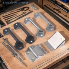 EJBR 2 Peças De Ganchos De Caixa Lateral À Prova De Ferrugem Conjunto Bule Para De Ferramentas De Moto Acessórios DIY Qu