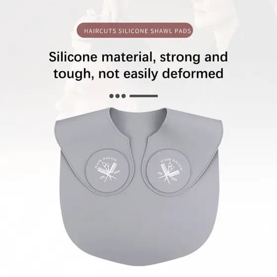 LanGood Silicone Corte De Cabelo Colar Tingimento Xales Cabeleireiro Capa Ne Envoltório Guarda Almofada De Ombro Cacheco