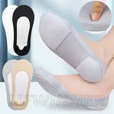 Meias De Barco De Esponja Macia-Meia De Tornozelo De Corte Baixo Para Mulheres-Arco Invisível Foot Sox-Curtas Almofada D