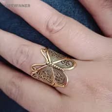Anéis De Borboleta Abertos Ajustáveis Moda Dourada Festa Tira Charme Jóias Menina Amigos