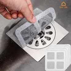 5 Pcs/Kit Cozinha Esgoto De Anti-Obstrução Filtro Descartável Autocolante De Malha De Multiuso Conveniente Piso De Chuveiro Captador De Cabelo