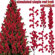 10Pcs DIY Wreath Decor Bagas Vermelhas De Frutas-Artificiais De Natal Decoração De Mesa
