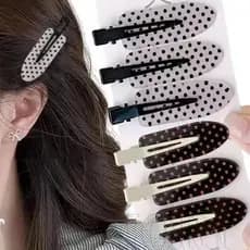 Presilhas De Franja Lateral Acrílica – Presilha De Cabelo De Bolinhas Da Moda Para Mulheres , Meninas , Uso Diário Acess