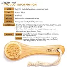 xinghernew 1PC Escova Esfoliante De Limpeza Facial Cabelo De Bambu Massagem Cuidados Faciais Profunda Dos Poros XHW