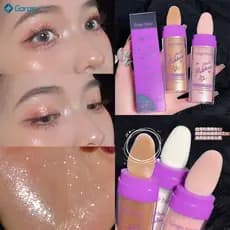 Pó Iluminador Fairy Powder Aumenta a Permeabilidade da Pele, 3 Cores, Brilho Luminoso, Ilumina e Embeleza a Pele,