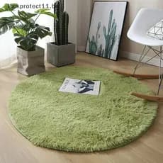 LTBR Tapete De Lã Fofo Para Sala De Estar , Redondo Falso Quarto Infantil , Tapetes Longos De Pelúcia , Decoração De Cas