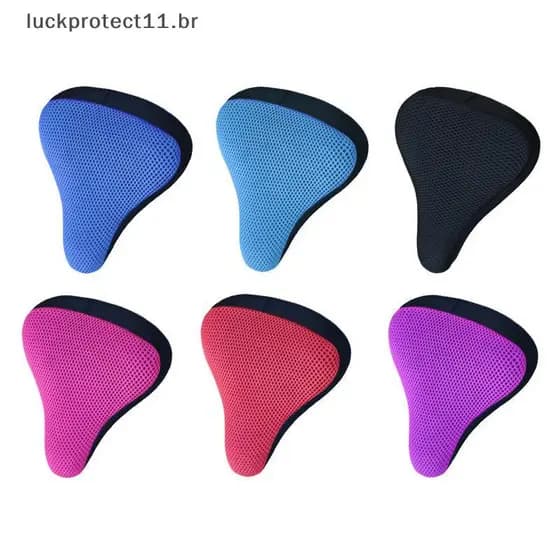 LTBR Selim De Bicicleta 3D Macio Capa De Assento Ciclismo Almofada Silicone Respirável Sela Confortável ~