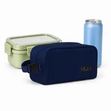 Lancheira Bolsa Térmica Pequena Snacker Azul Marinho PGH