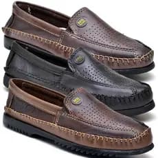 Sapato Mocassim de Couro Imperdivel Moda Masculina