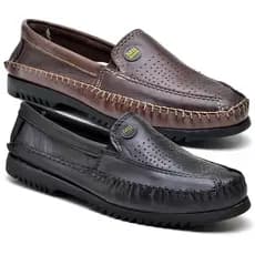 Kit 2 Pares de Sapatos Mocassim Lançamento Moda Masculina