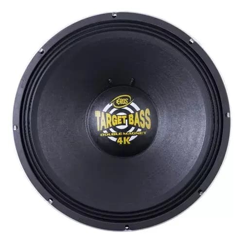Alto Falante Woofer Eros E-18 Target Bass 4k 18 Pole 2000w Rms Target 4.0 paredão Racha de Som