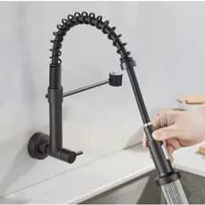 Torneira De Cozinha Gourmet P/ Parede Monocomando Preta