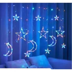 Cascata Estrela 138 LED Com 8 Funções 3,5 metros 110V Pisca Pisca Luzes de Natal
