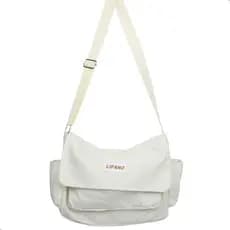 Bolsa Transversal Estilo Carteiro 4 Bolsos Com Alça