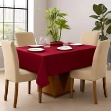 Toalha de Mesa Oxford Lisa Quadrada 1,40 m x 1,40 m com Bainha