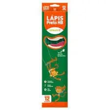 Lápis Preto HB com 12 unidades - Leo&Leo - Envio 24H