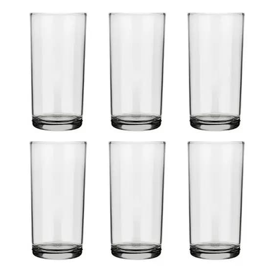 Jogo Copos Vidro Suco Agua Cylinder 300 Ml Nadir Promocao