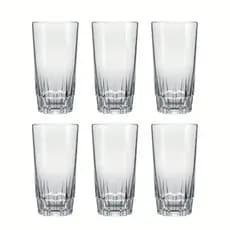 Jogo Copos Vidro Suco Agua Vegas 330ml Nadir 6 Unid