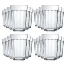 Jogo 24 Uni Copo Americano 300ml De Vidro Agua Cerveja Bar